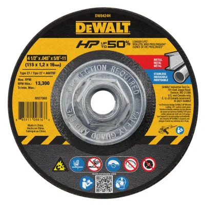 Hp 4-1/2-IN. X 0.045-IN. X 5/8-IN.-11 T27 Cutting Wheel