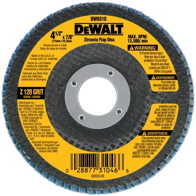 Hp 4-1/2-IN. X 7/8-IN. 120 Grit Type 29 Flap Disc