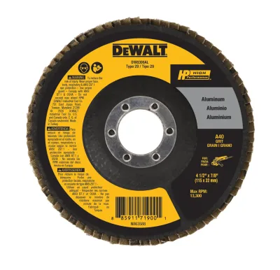 HP 4-1/2-IN. X 7/8-IN. 40 grit aluminum flap disc