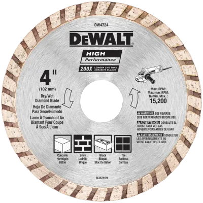 HP 4-IN. Diamond turbo blade