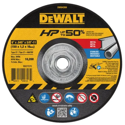 Hp 6-IN. X 0.045-IN. X 5/8-IN.-11 T27 Cutting Wheel