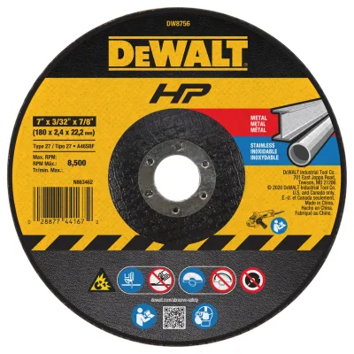 Hp 7-IN. X 3/32-IN. X 7/8-IN. T27 Cutting & Notching Wheel