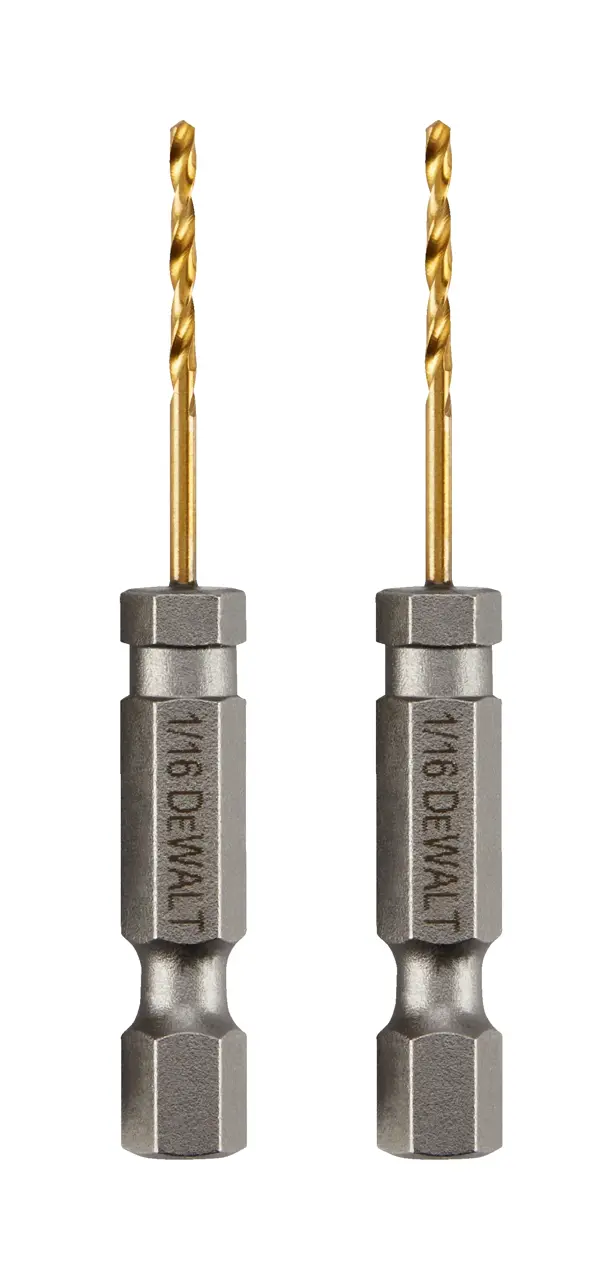 Impact ready 1/16-IN. Titanium nitride coating drill bits (2-Piece)