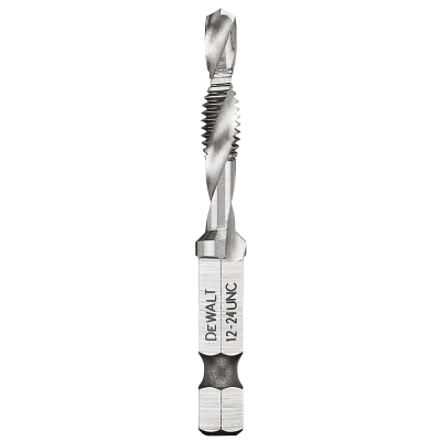 Impact ready 12-24 unc drill tap, 1/4-IN. Capacity