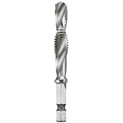 Impact ready 3/8-IN. - 16 unc drill tap, 1/4-IN. Capacity