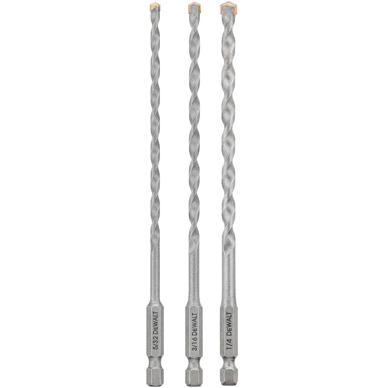 Impact ready 3-Piece masonry bit set