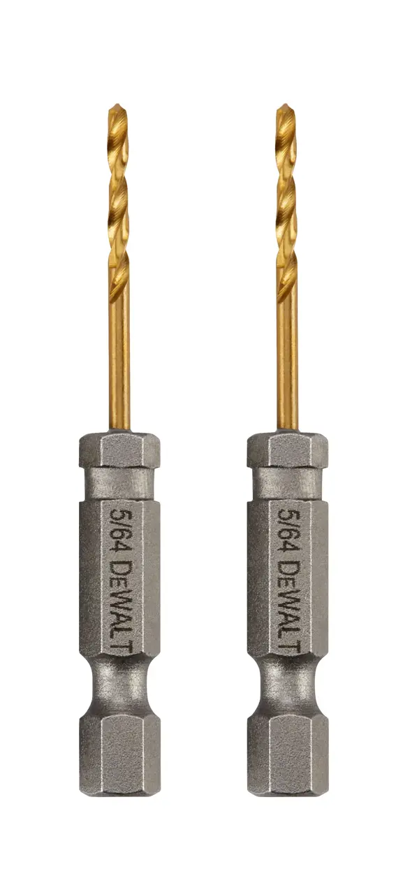Impact ready 5/64-IN. Titanium nitride coating drill bit (2-Pack)