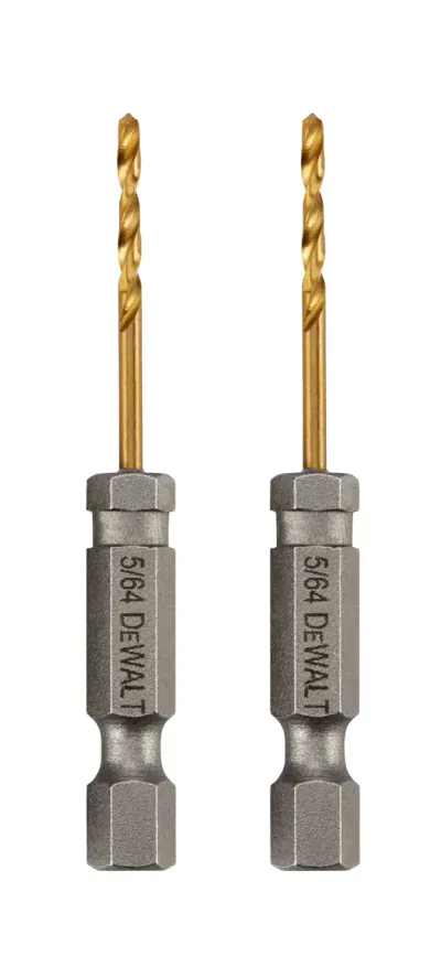Impact ready 5/64-IN. Titanium nitride coating drill bit (2-Pack)