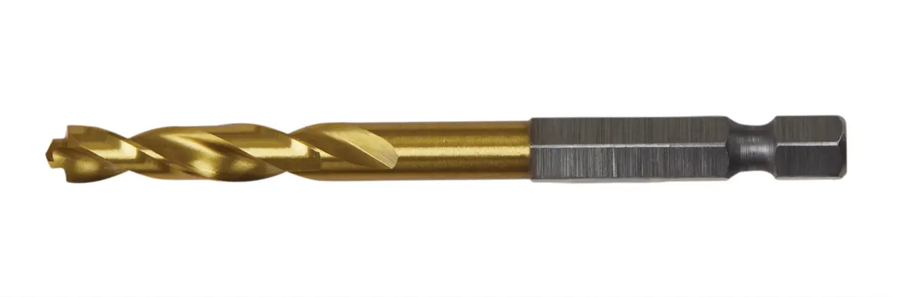 Impact ready 7/32-IN. (5.6mm) titanium coated drill bit