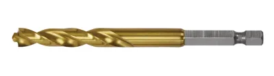Impact ready titanium nitride coated drill bit, 9/32-IN.