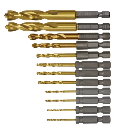 Impact Ready Titanium Nitride Coating Drill Bits (12-Piece)