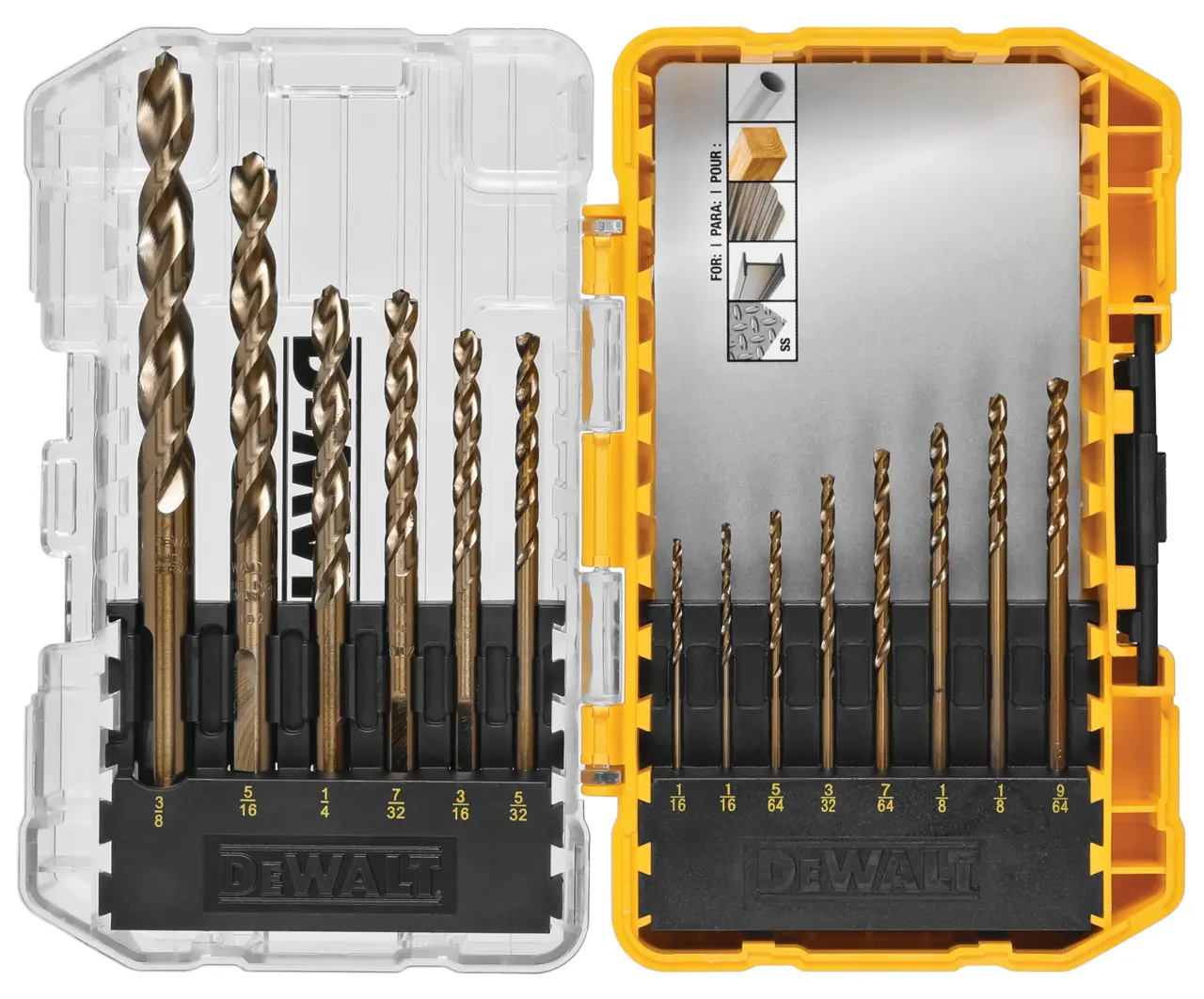 Industrial Cobalt Alloy Steel Set with Toughcase+ System (14-Piece)