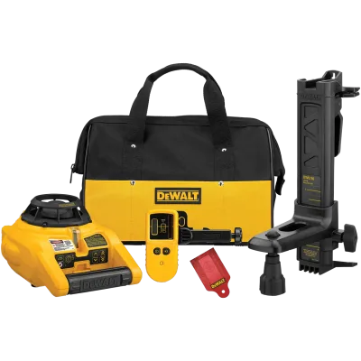 Interior and Exterior Rotary Laser Level Kit