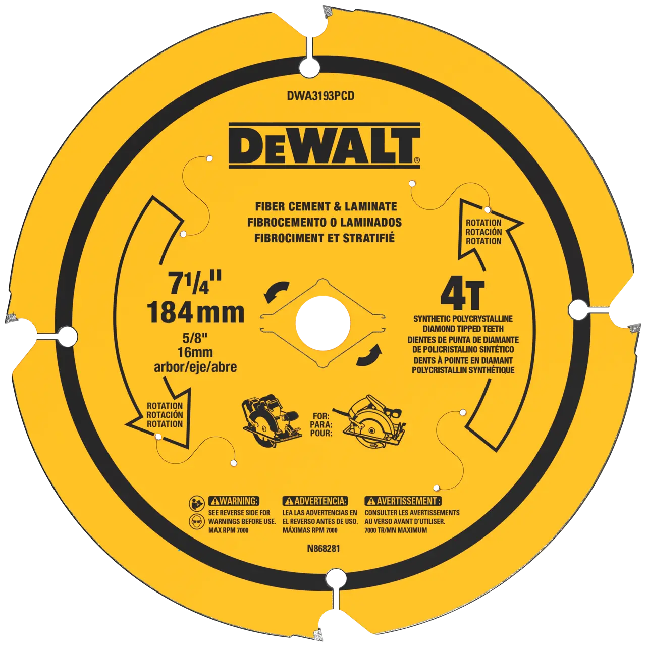 Laminate & fiber cement saw blades