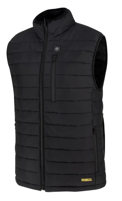 Men'S Heated Puffer Vest - Black - Size L - Kitted