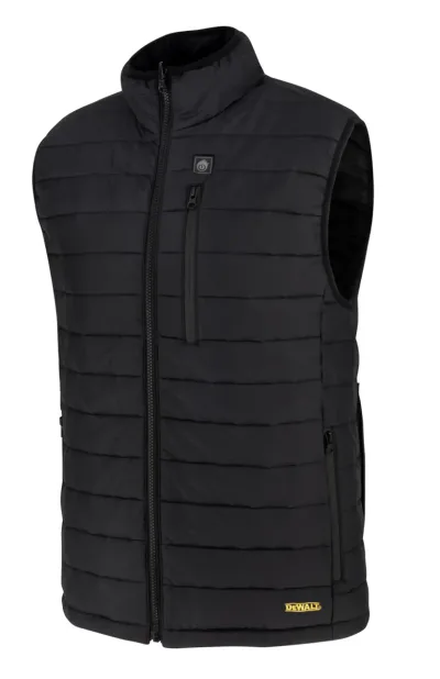 Men'S Heated Puffer Vest - Black - Size Xl - Kitted