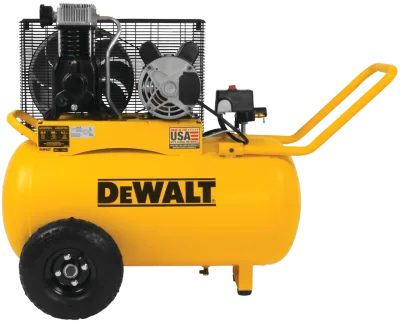 Oil Lubed Belt Drive Portable Horizontal Electric Air Compressor (200 Psi) (20 Gal)
