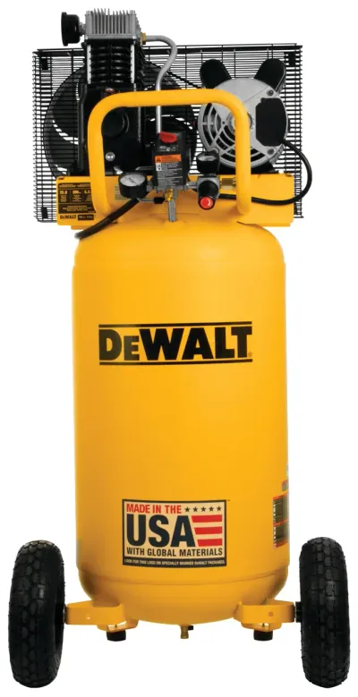 Oil Lubed Belt Drive Portable Vertical Electric Air Compressor (200 PSI) (25 Gal)
