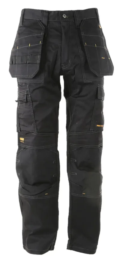 Protradesman Men'S Cottonpoly Stretch, Holster Pocket, Regular Fit Work Pants, Black