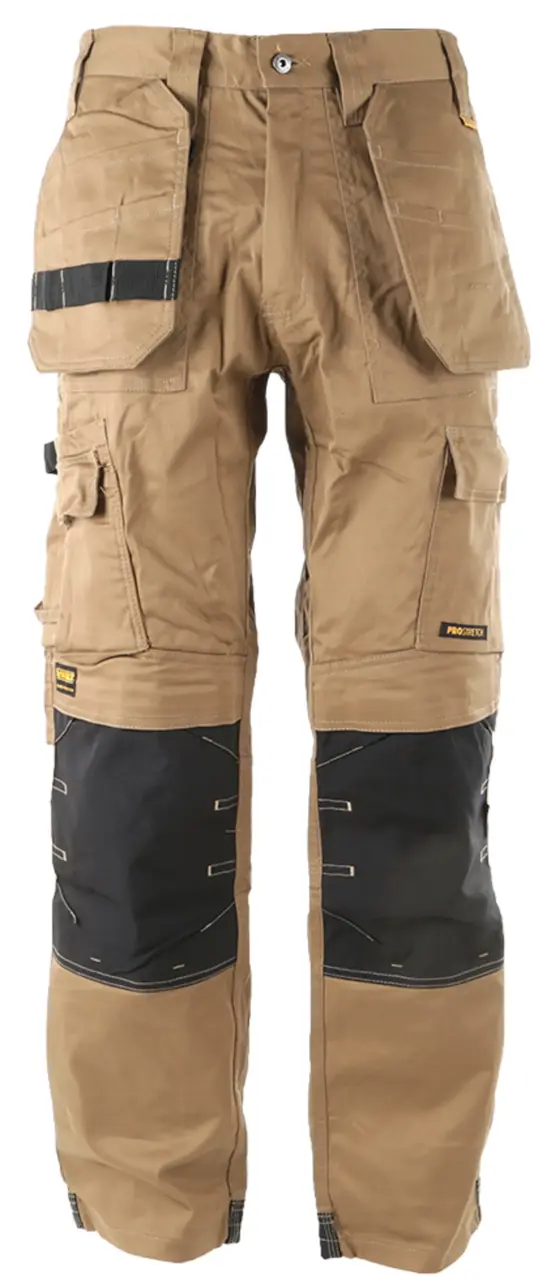 Protradesman Men'S Cottonpoly Stretch, Holster Pocket, Regular Fit Work Pants, Tan