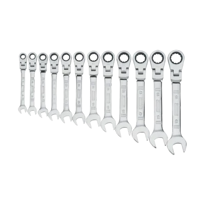 Ratcheting Wrench Set, mm, Flexible, 12-Piece (12-PC.)