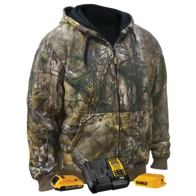 Realtree Xtra Camouflage Heated Hoodie Sweatshirt (Complete Kit)