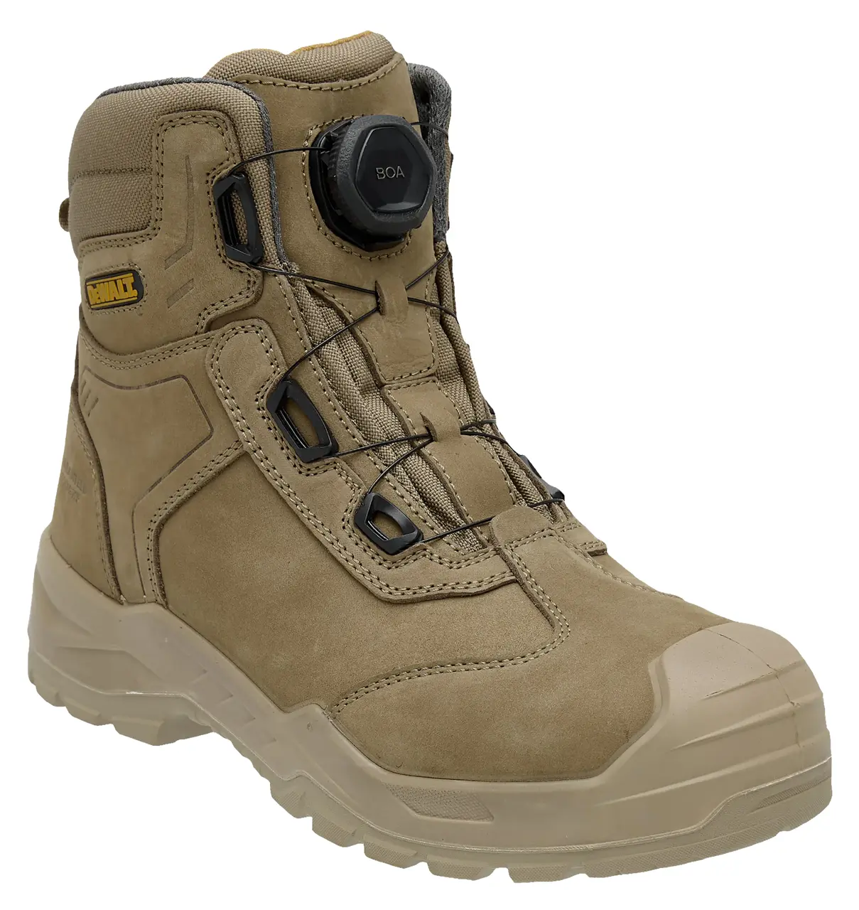 Richardson Boa, Nubuck Leather, Wide Fit, Steel Safety Toe Work Boot (Stone)