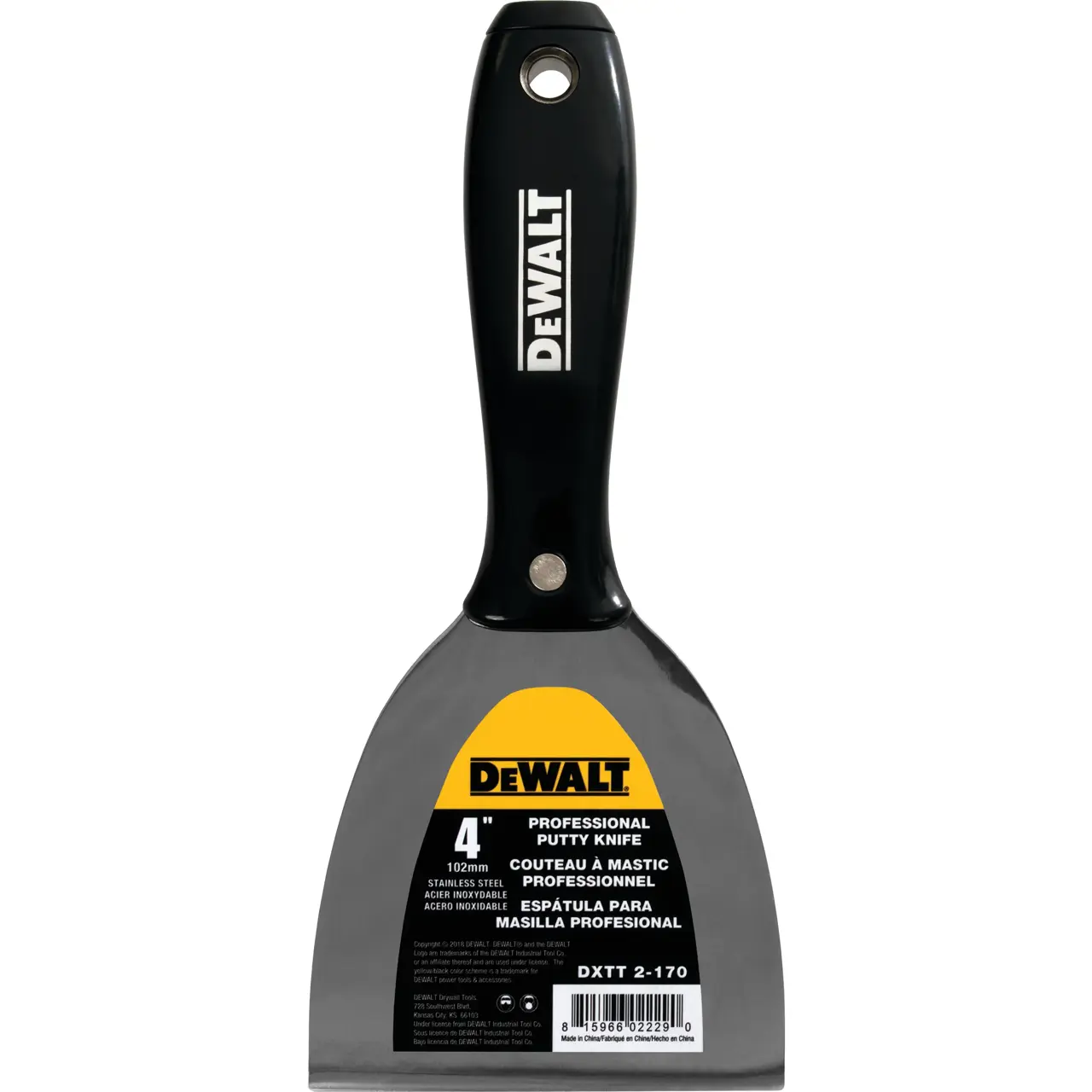 Stainless Steel Putty Knife with Nylon Handle
