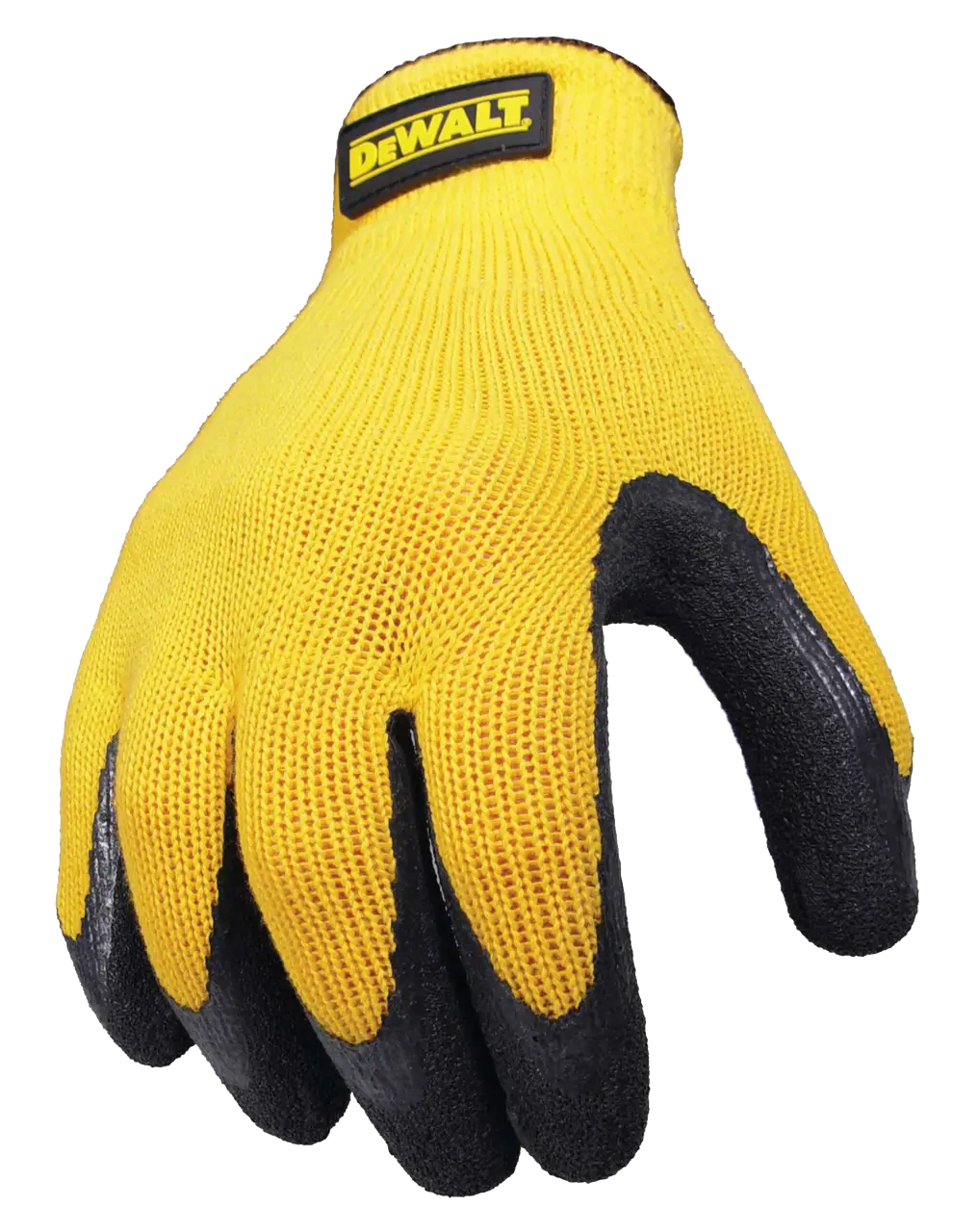 Texture rubber coated gripper glove
