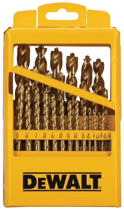 Titanium nitride coated PILOT POINT drill bit set (29-Piece)