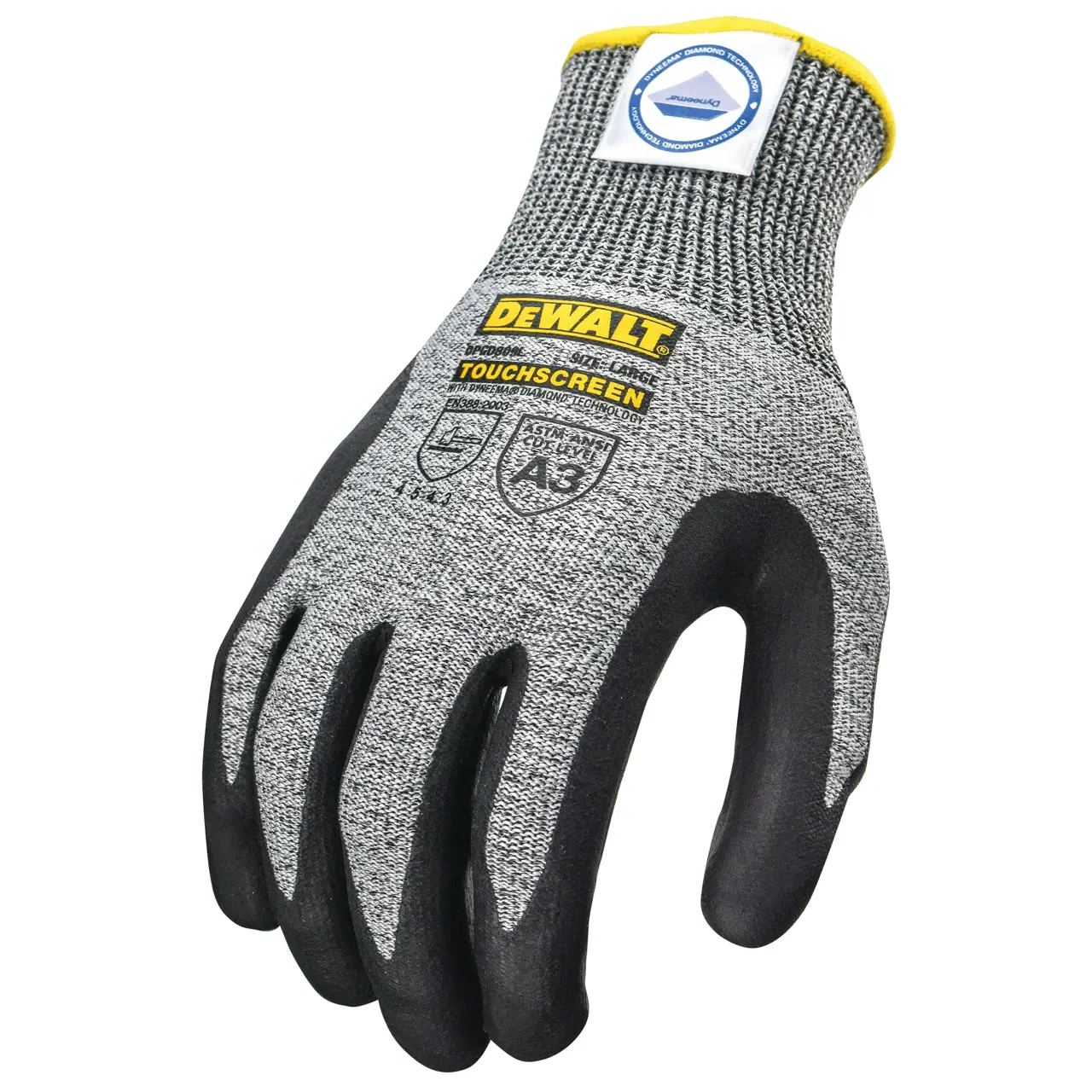 DEWALT Touchscreen Cut Gloves with Dyneema Diamond Technology DPGD809L