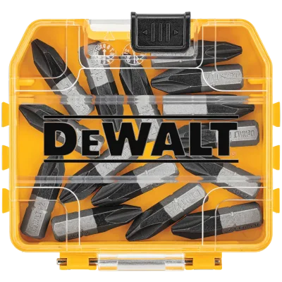Tough Grip 15-Piece 1-IN. #2 Phillips Screwdriving Bits in Storage Case