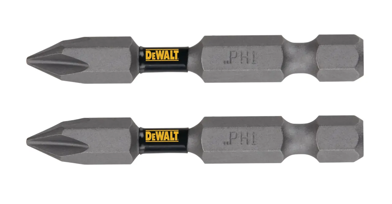 TOUGH GRIP 2-IN. #1 Phillips power screwdriving bit (2-Pack)