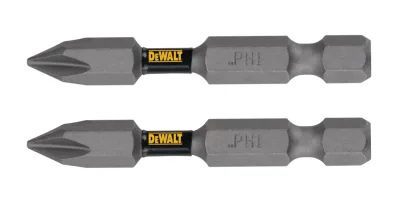 TOUGH GRIP 2-IN. #1 Phillips power screwdriving bit (2-Pack)