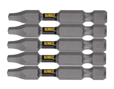 Tough Grip 2-IN. #2 Square Recess Power Screwdriving Bit (5-Pack)