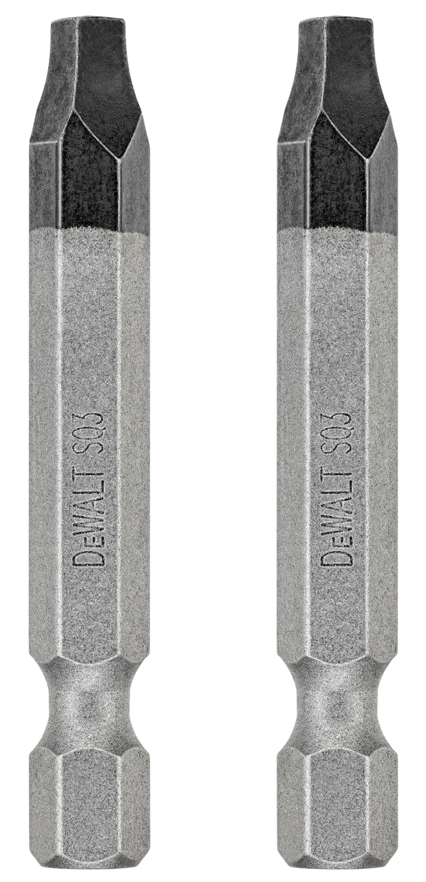 Tough Grip 2-IN. #3 Square Recess Power Screwdriving Bit (2-Pack)