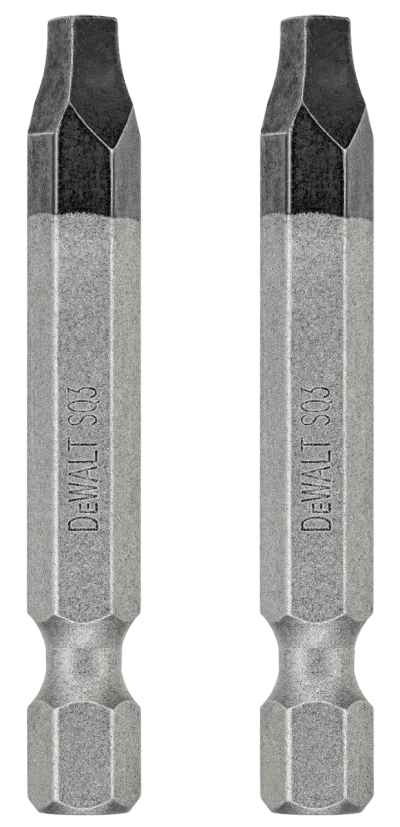 Tough Grip 2-IN. #3 Square Recess Power Screwdriving Bit (2-Pack)