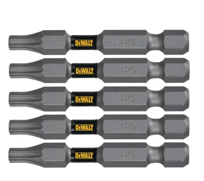 Tough Grip 2-IN. T25 Torx Power Screwdriving Bit (5-Pack)