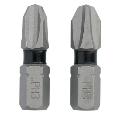 Toughgrip 1-IN. Phillips #3 2PK