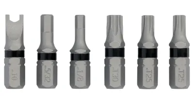Toughgrip 1-IN.SECURITY Bit Set 6PK