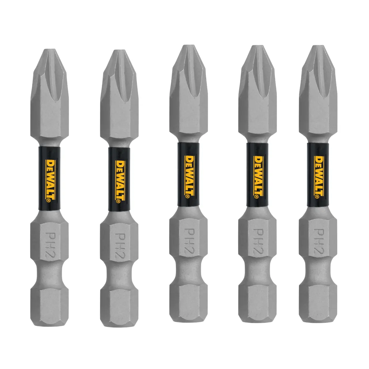 Toughgrip 2-IN. Phillips #2 5PK