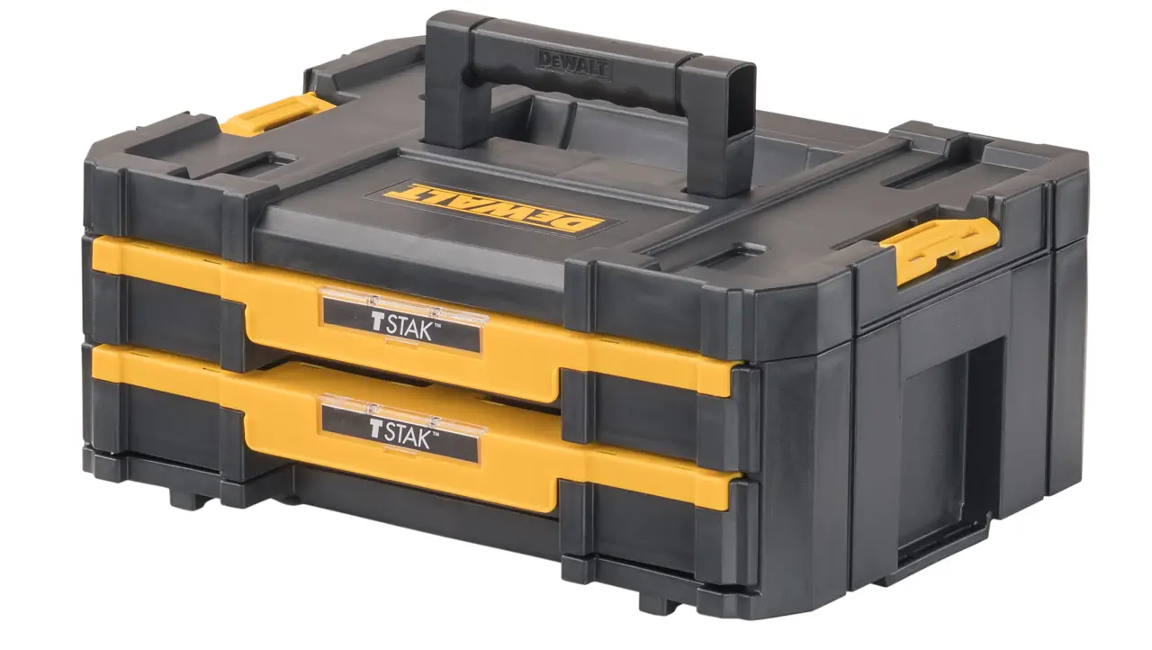 TSTAK® 7-IN. (178mm) 18-Compartment 2-Drawer Small Parts and Tool Storage Organizer