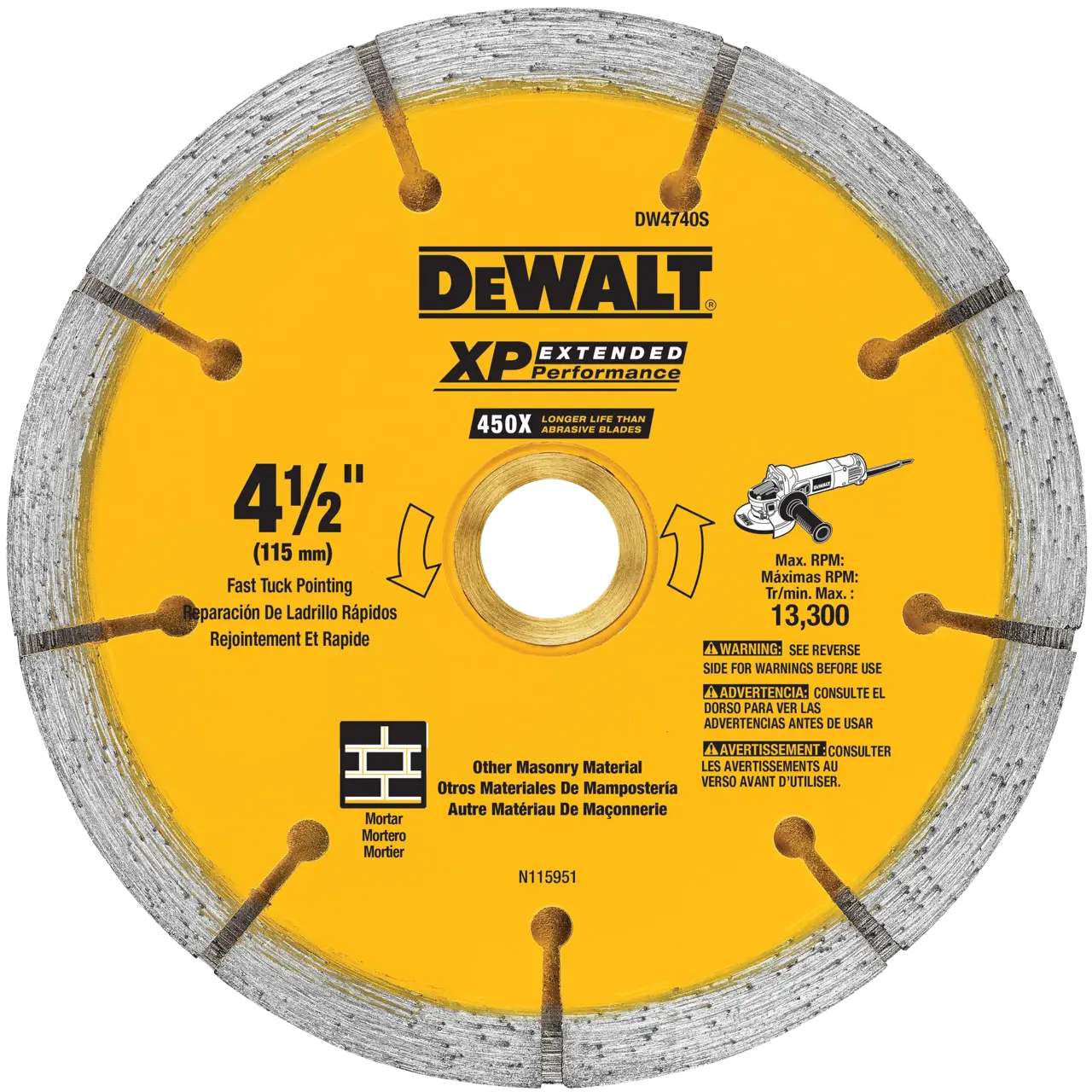 XP™ 4-1/2-IN. X 0.250-IN. Sandwich tuck point diamond blade