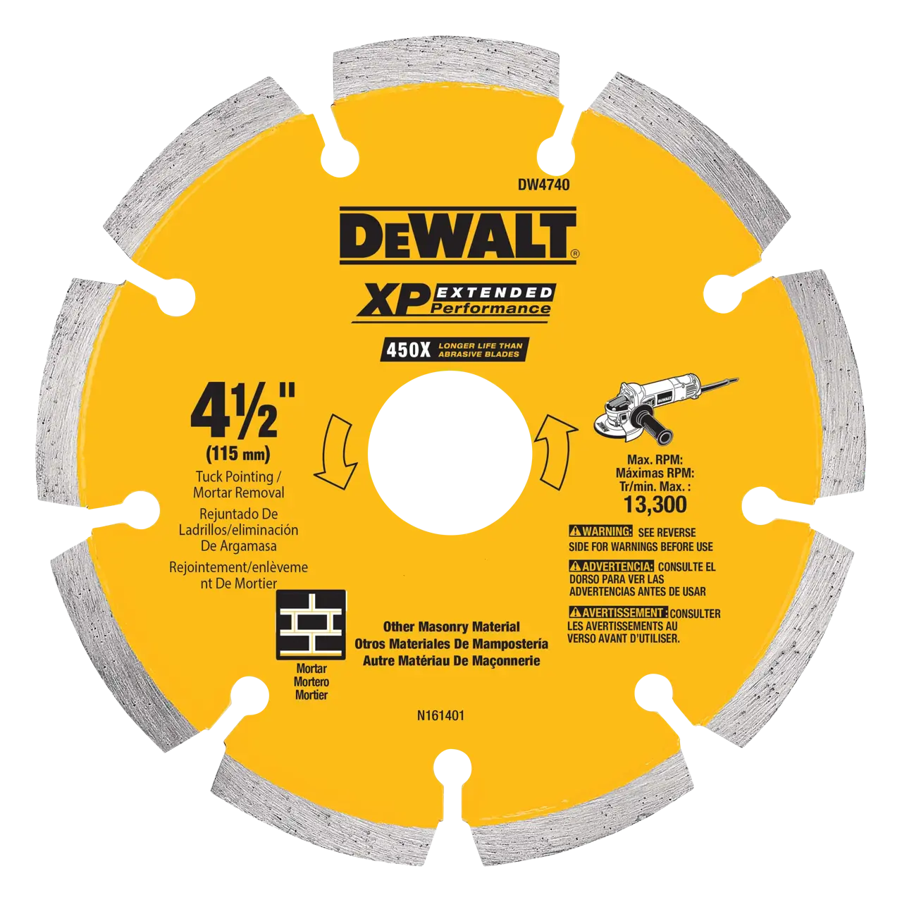 XP™ 4-1/2-IN. X 0.250-IN. Tuck Point Diamond Blade