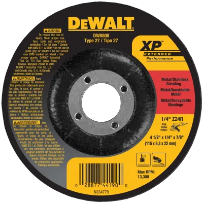 XP™ 4-1/2-IN. X 1/4-IN. X 7/8-IN. T27 Zirconia Metal Grinding Wheel