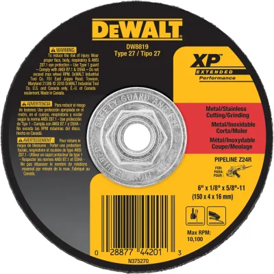 XP™ 6-IN. X 1/8-IN. X 5/8-IN.-11 T27 Zirconia Metal Grinding Wheel