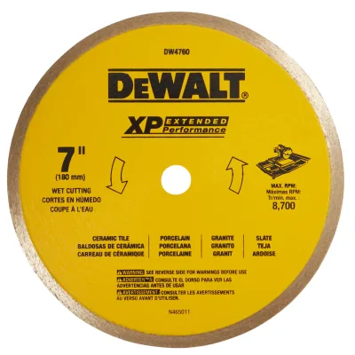 XP™ 7-IN. X 0.060-IN. Wet Cutting Ceramic Tile Diamond Blade