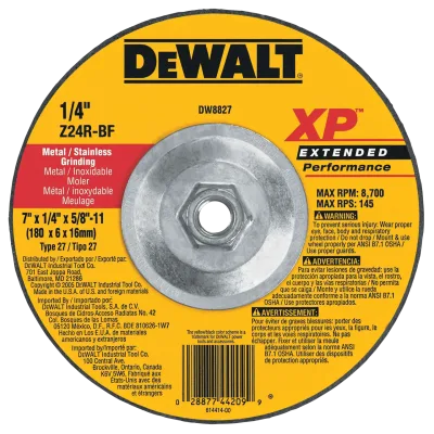 XP™ 7-IN. X 1/4-IN. X 5/8-IN.-11 T27 Zirconia Metal Grinding Wheel