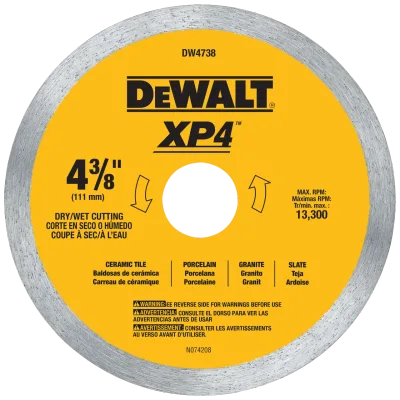XP4 4-3/8-IN. Wet/Dry Porcelain Tile Diamond Blade