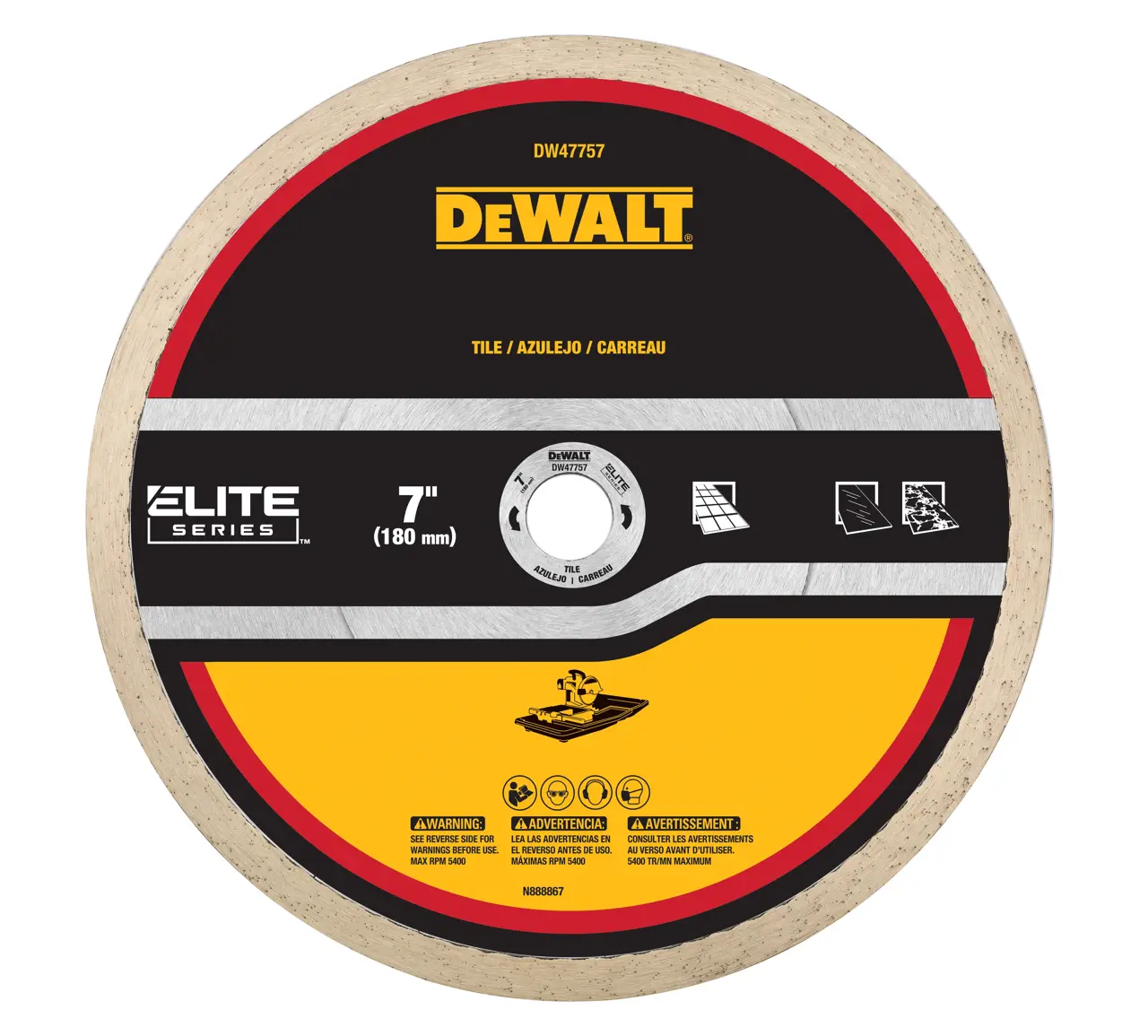 XP7 7-IN. Tile diamond blade